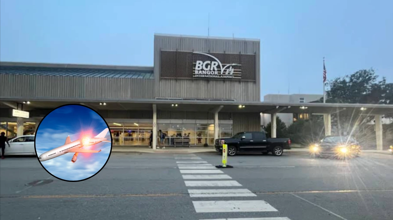 Private Jet with 8 Crashes at Bangor Airport in Maine Storm