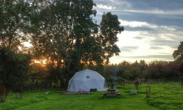 What is the historical background of glamping North Wales infrastructure
