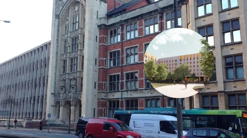 New 665-bed student block planned by Cardiff University at Gabalfa