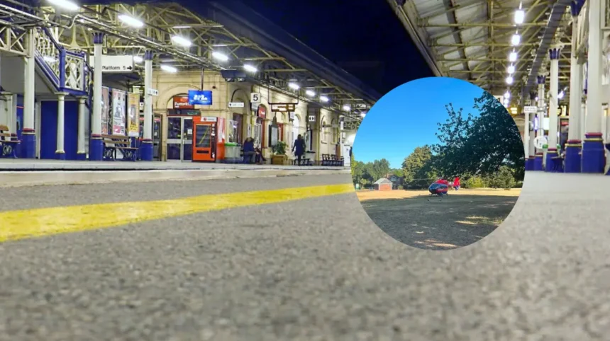 Exeter train death man struck near St Davids station