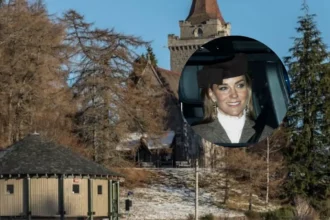 Kate New Honey-Blonde Highlights Spotted at Crathie Kirk