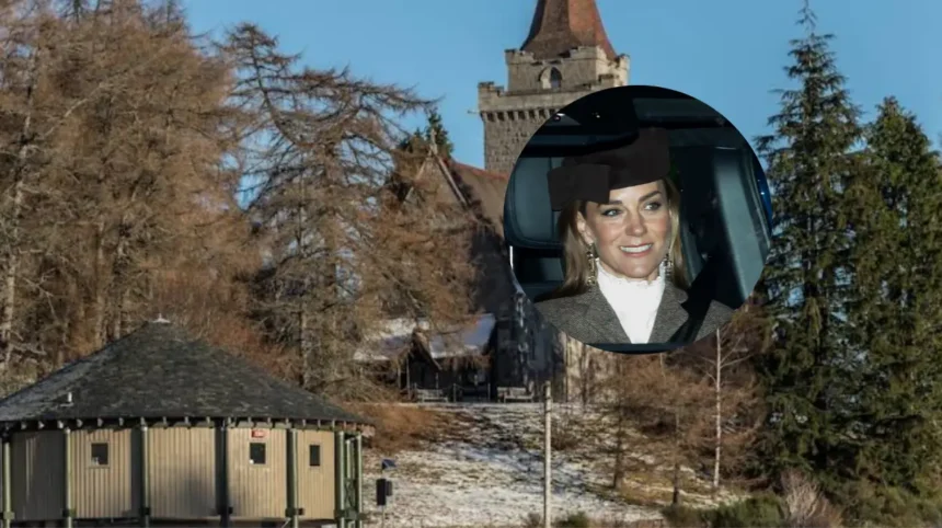 Kate New Honey-Blonde Highlights Spotted at Crathie Kirk