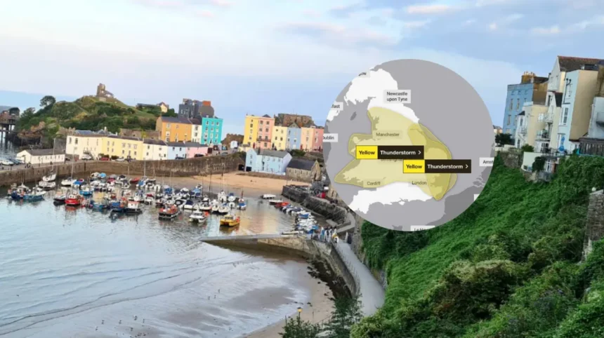 Met Office Issues Wales Thunderstorm Warning