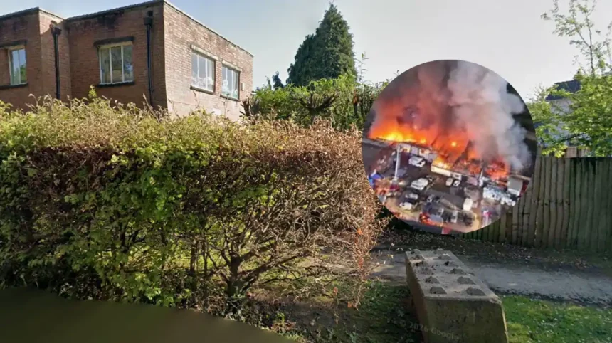 Newport fire Evacuation at Star Trading Estate in Caerleon