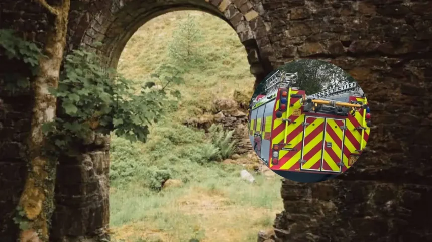 Rhandirmwyn fire concluded crews leave, roads reopen