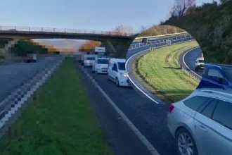 Stolen Taxi Wrong-Way on Wales Dual Carriageway