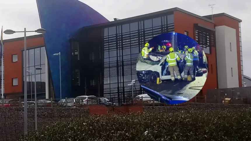 Leicester Crash Prompts Fire Crew Road Safety Warning