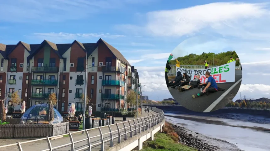 Protesters Disrupt Welsh Government Defence Event in Newport
