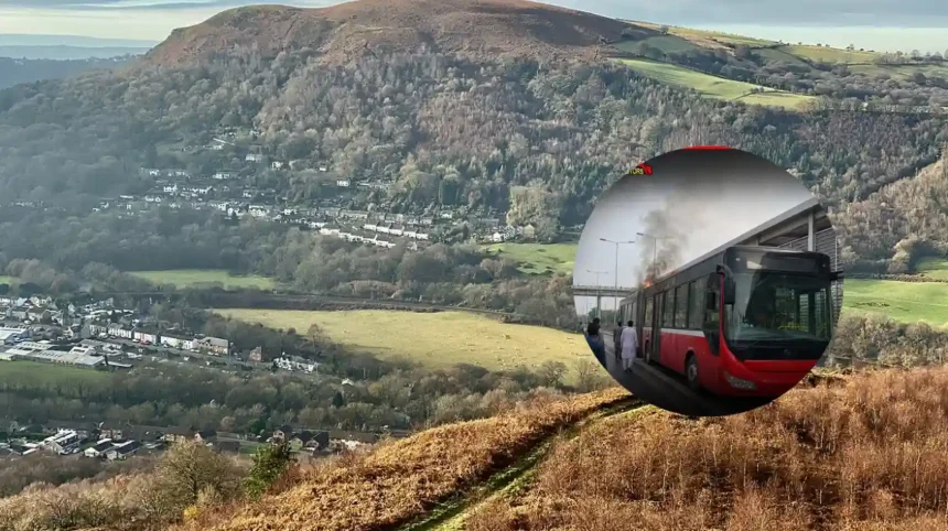 Cardiff Bus Fire in Pentyrch Prompts Road Avoidance Notice