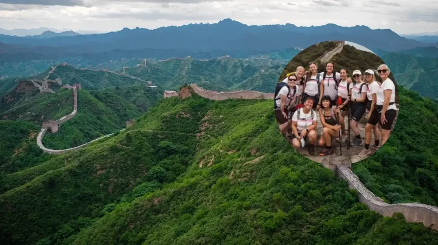 Kelly Climbs the Great Wall to Raise Breast Cancer Awareness