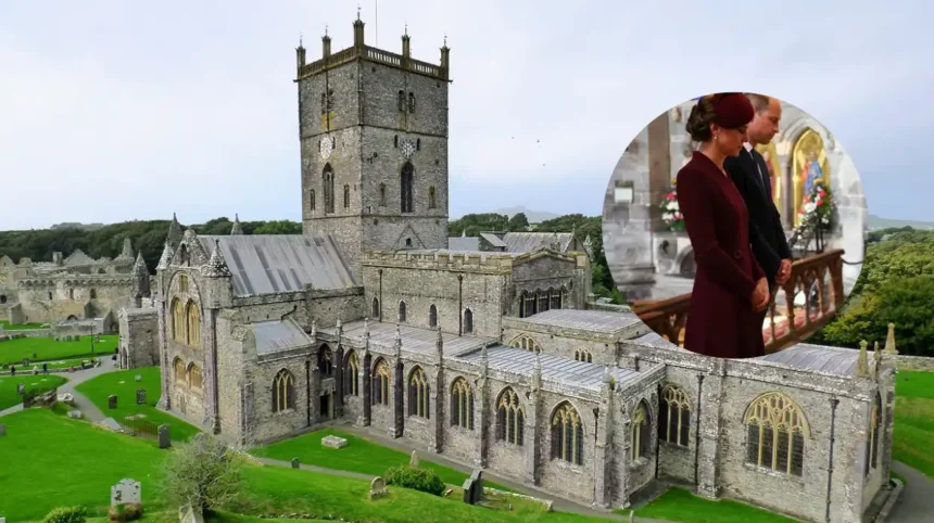 William and Catherine Attend St Davids Service for Queen Elizabeth